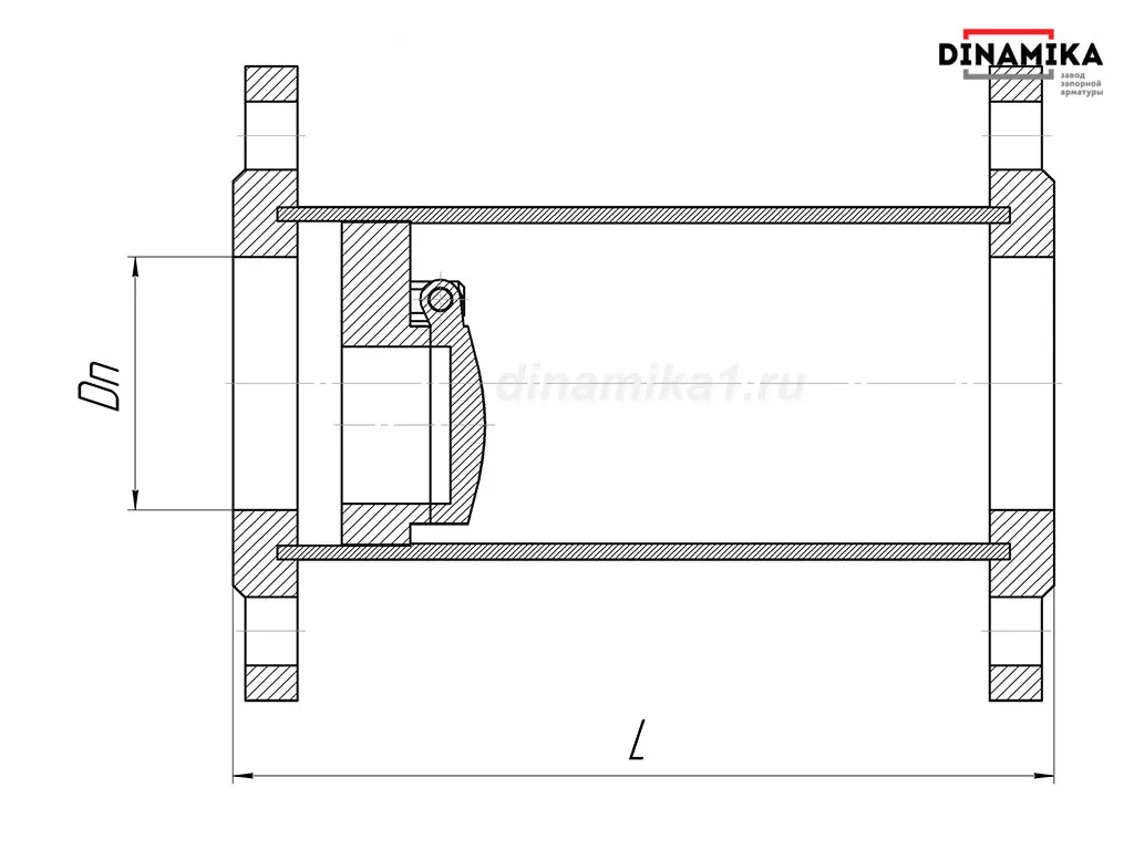 Обратный клапан 19нж38нж Ду600 Ру16-160 фланцевый