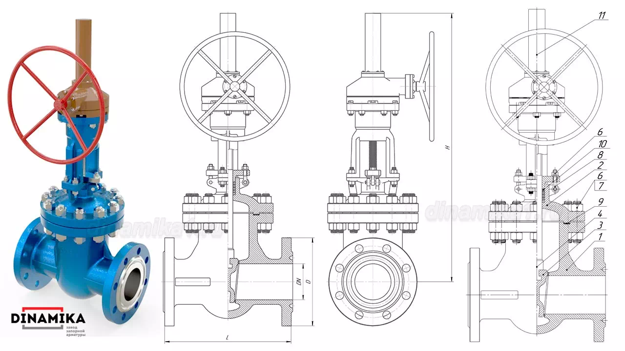 Конструкция 30нж576нж чертёж с деталировкой